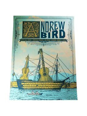 Andrew Bird 2012 San Diego Poster – Stavis Seiberling Art S/N Serigraph 18x24